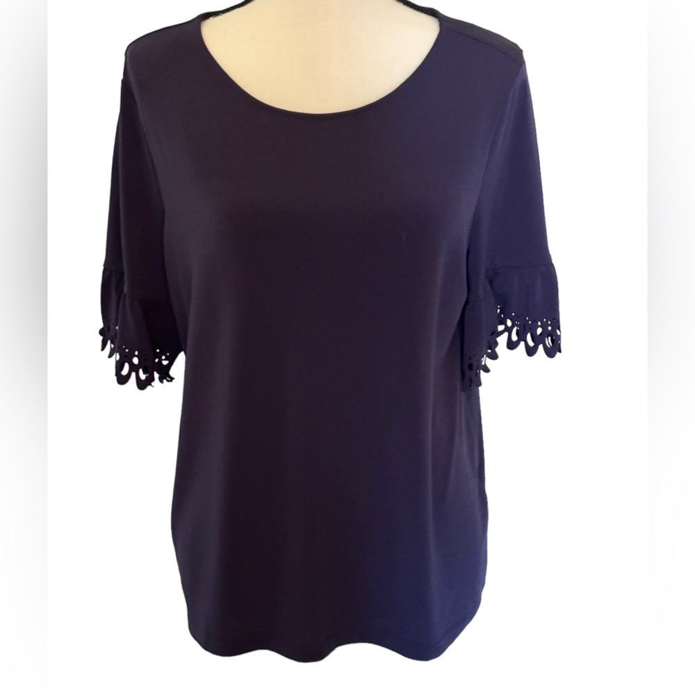 Banana Republic size L dark purple top stretch